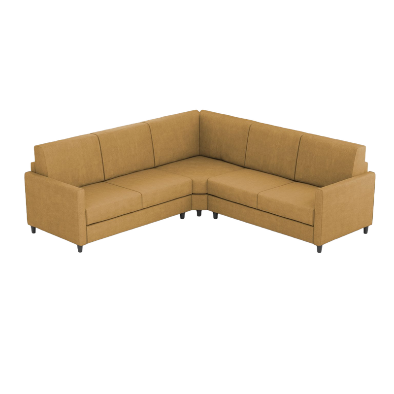 Ityhome KARAY Ocra | divano angolare 5 posti