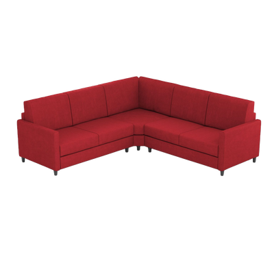Ityhome KARAY Rosso | divano angolare 5 posti