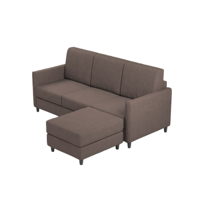 Ityhome KARAY Talpa | divano 3 posti con pouf