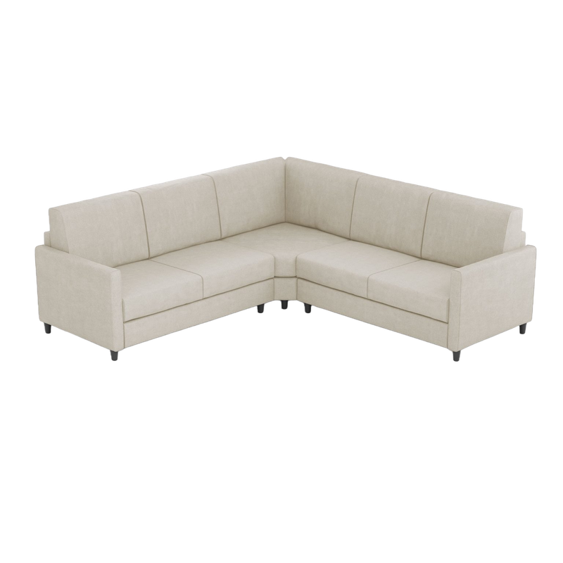 Ityhome KARAY Latte | divano angolare 5 posti