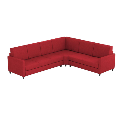 Ityhome KARAY Rosso | divano angolare 6 posti