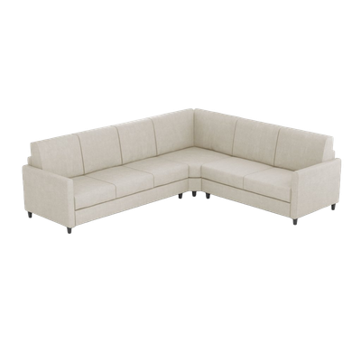 Ityhome KARAY Latte | divano angolare 6 posti