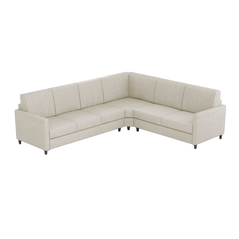 Ityhome KARAY Latte | divano angolare 6 posti