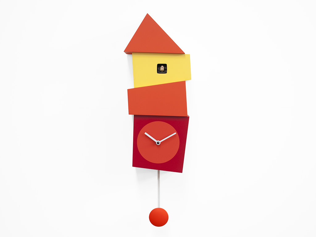 Progetti CROOKED |orologio| Progetti CROOKED |orologio|, Colori: arancio-rosso