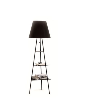 Lampada da terra Mogg TRI.BE.CA con mensole portaoggetti