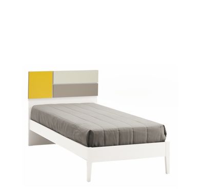 Letto singolo ZG Mobili FUSION Sound con testiera e giroletto in legno