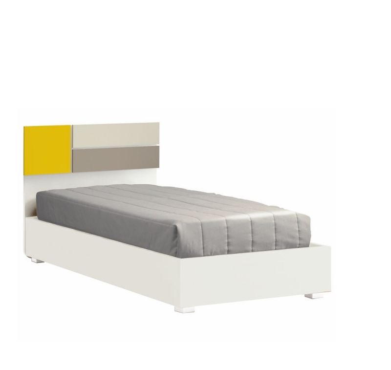 Letto singolo ZG Mobili FUSION Space con testiera geometrica