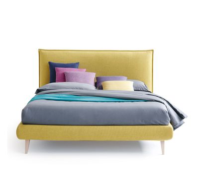 Letto matrimoniale Noctis BOB - H17 con testata in morbida ovatta, vista frontale