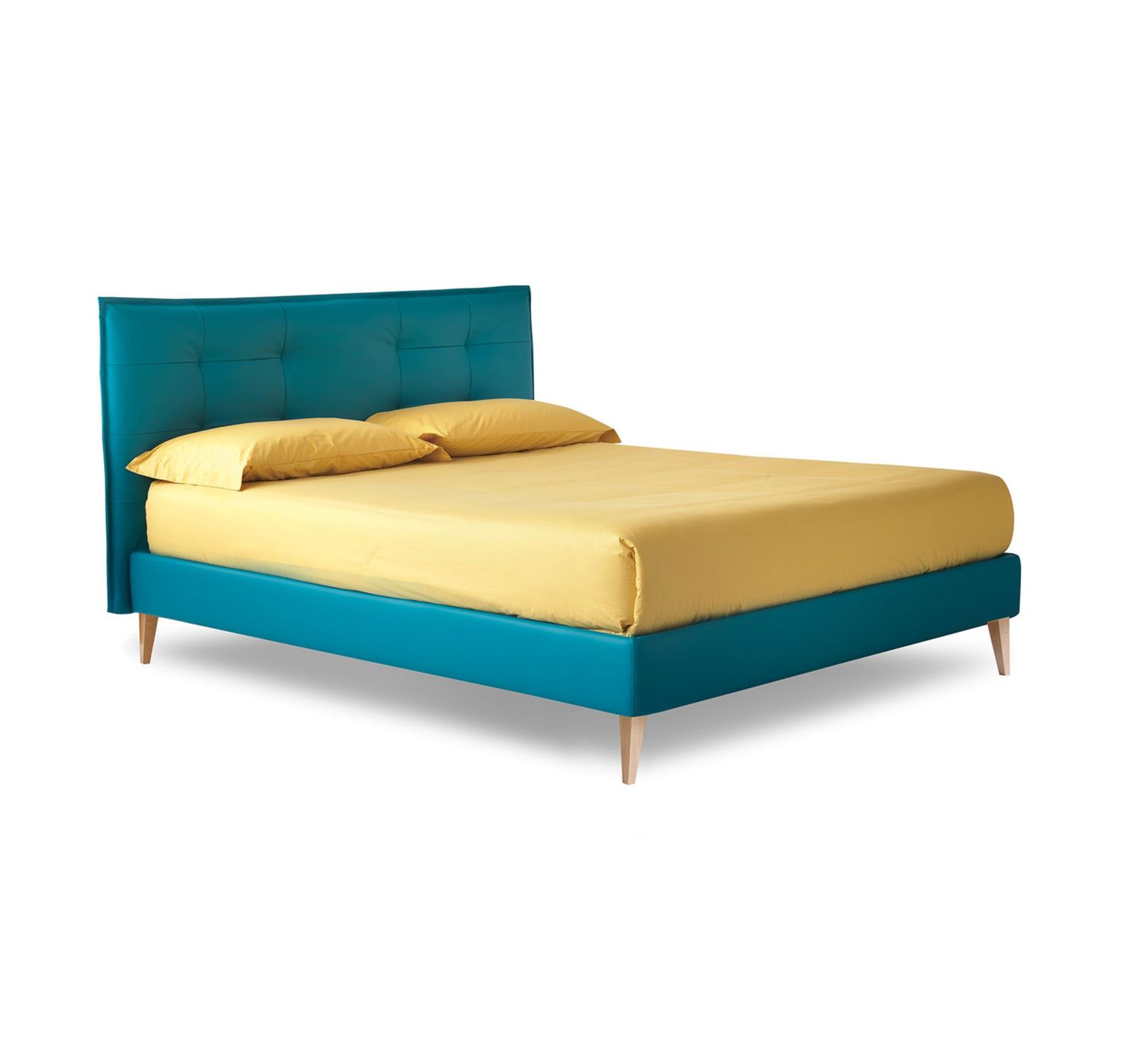 Letto matrimoniale Noctis BOB Capitonnè H17 con testiera capitonné