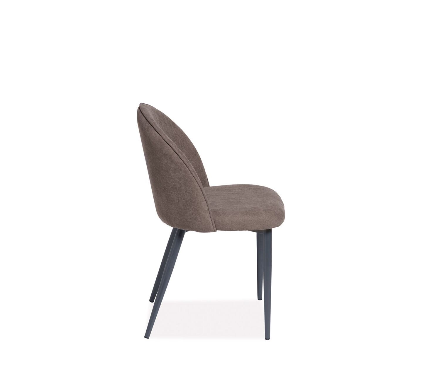 Sedia Friulsedie BALLY con seduta in tessuto e gambe in metallo