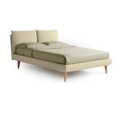 Letto matrimoniale Noctis SO REGULAR H17 con testata a due cuscini