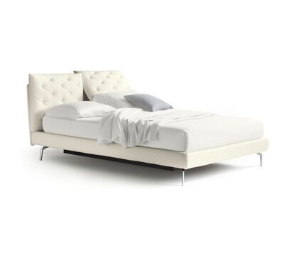 Letto matrimoniale Noctis SO EVER H17 con testata capitonné e cuscini regolabili