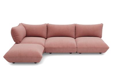 Fatboy Sumo Corner Sofa Left Cord Recycled Soft Pink, Rosa