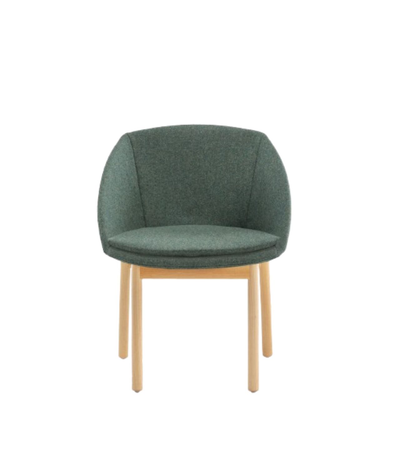 Milani HIBI SOFT  con cuscino, base a 4 gambe legno |poltroncina |