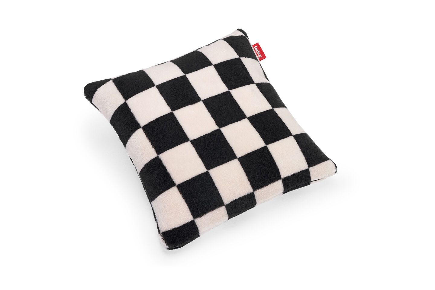 Fatboy Square Pillow Teddy, Black Ecru
