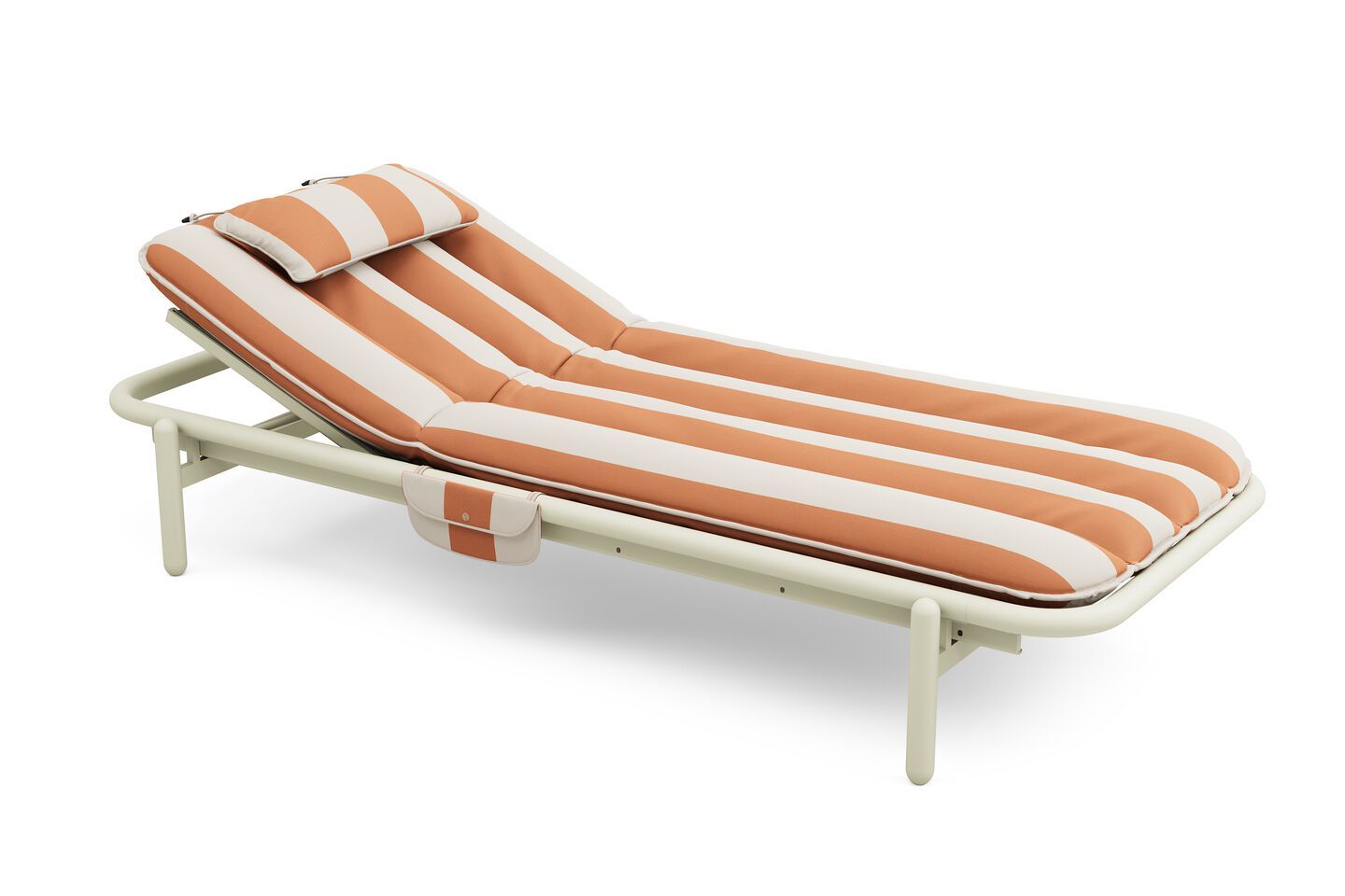 Fatboy Sunbun Daybed, Desert / Stripe Orange Creme
