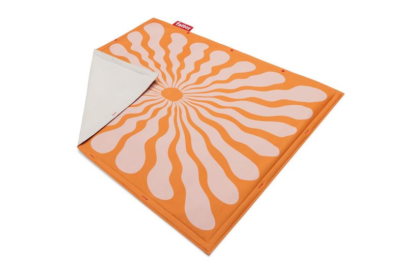 Fatboy Flying Carpet Tappeto, Liquid Flower Orange / Pink