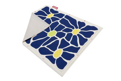 Fatboy Flying Carpet Tappeto, Floral Navy / Creme