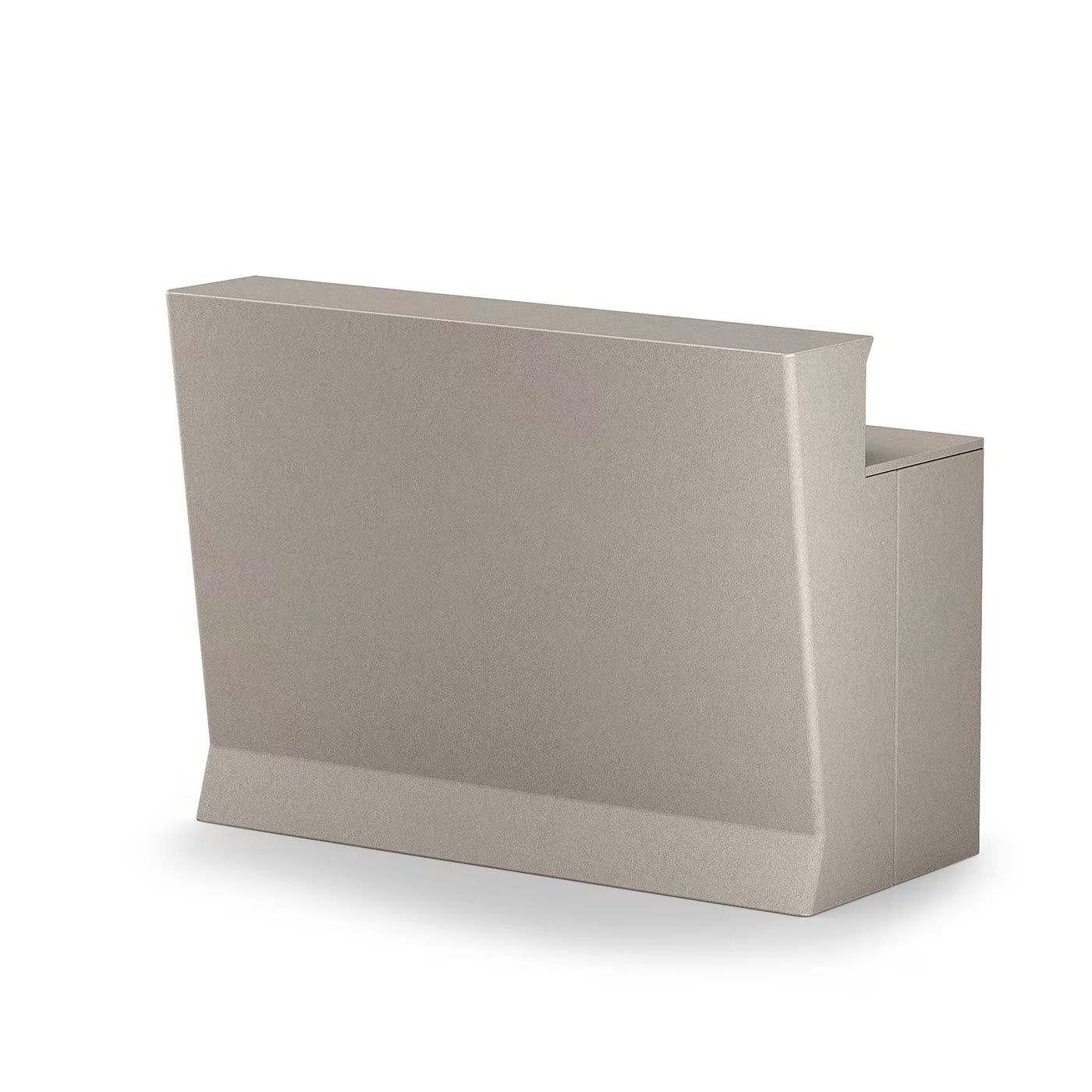 Lyxo Design MARVY bancone modulabile in tonalità beige, vista frontale