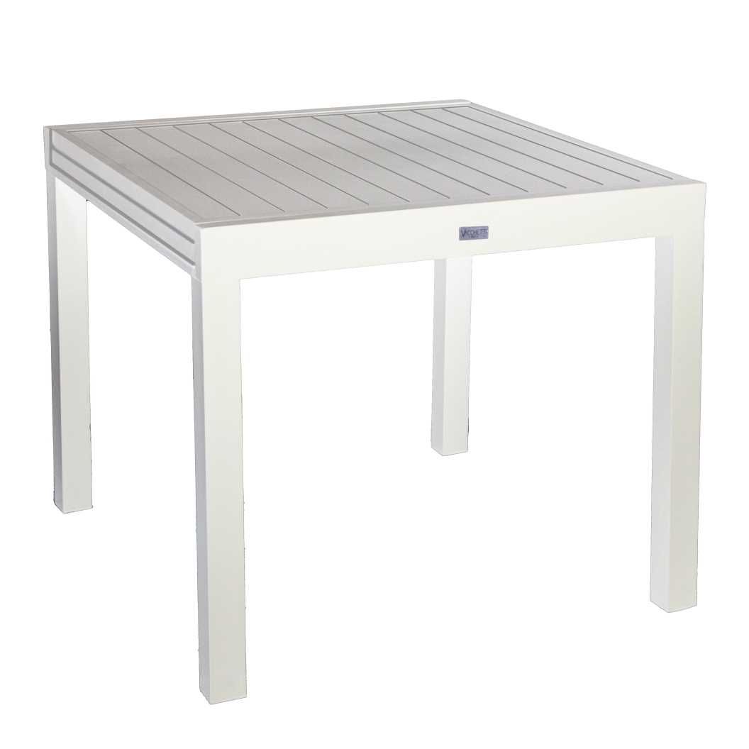 Tavolo alluminio SULLIVAN allungabile bianco