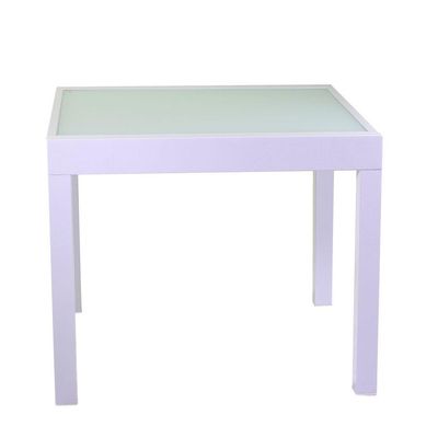 Tavolo alluminio BOISE bianco opaco allungabile