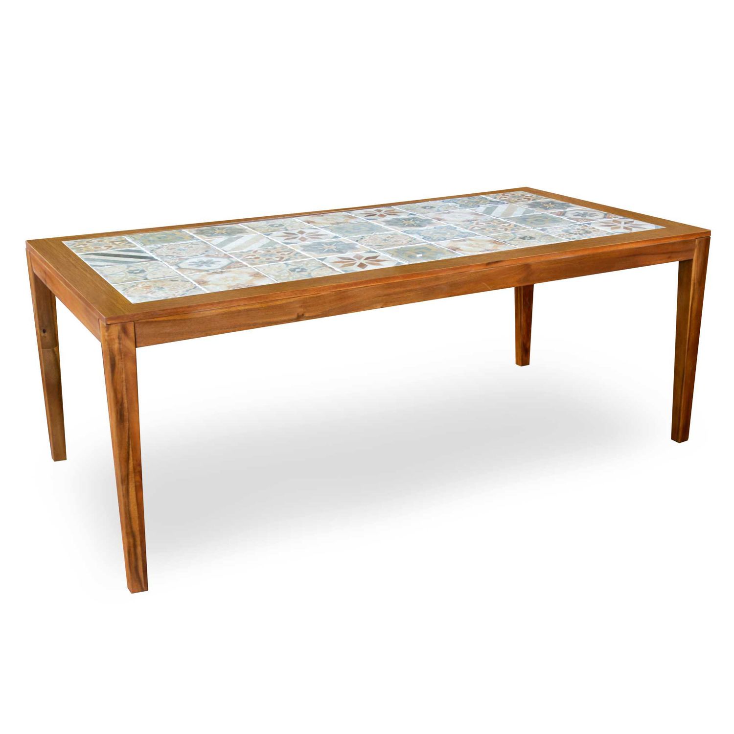 Tavolo Vacchetti MIRAMAR rettangolare con top in mosaico