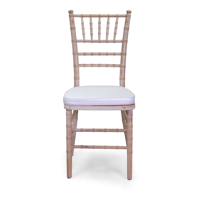 Sedia legno CHIAVARI sbiancato c/cuscino