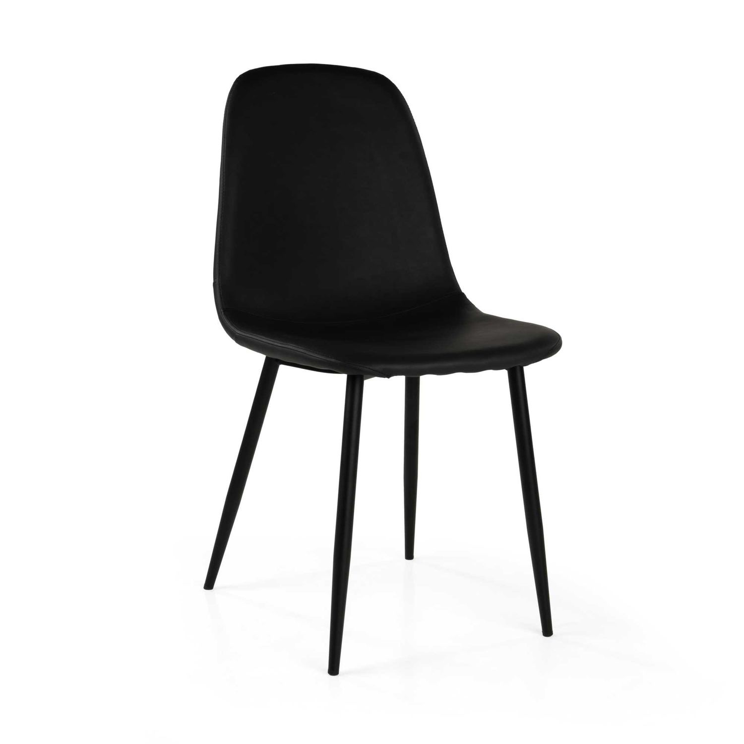 Sedia ecopelle JACKY ecopelle nero