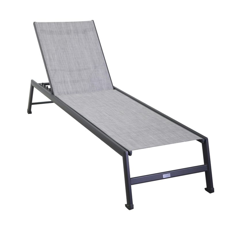 Lettino alluminio CLEVELAND antracite