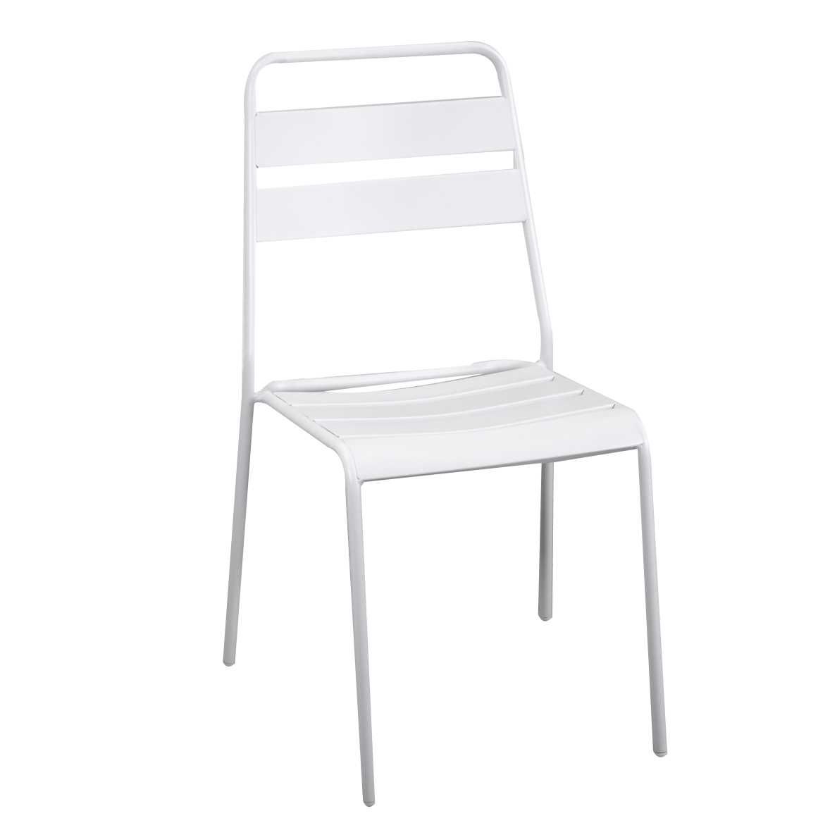 Sedia metallo ROVIGO bianco