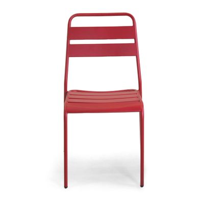 Sedia metallo ROVIGO rosso