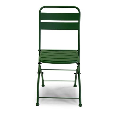 Sedia metallo ROVIGO pieghevole verde