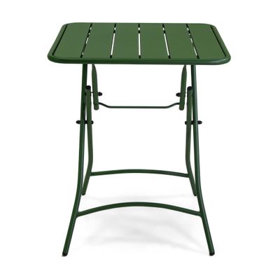 Tavolo metallo ROVIGO pieghevole verde