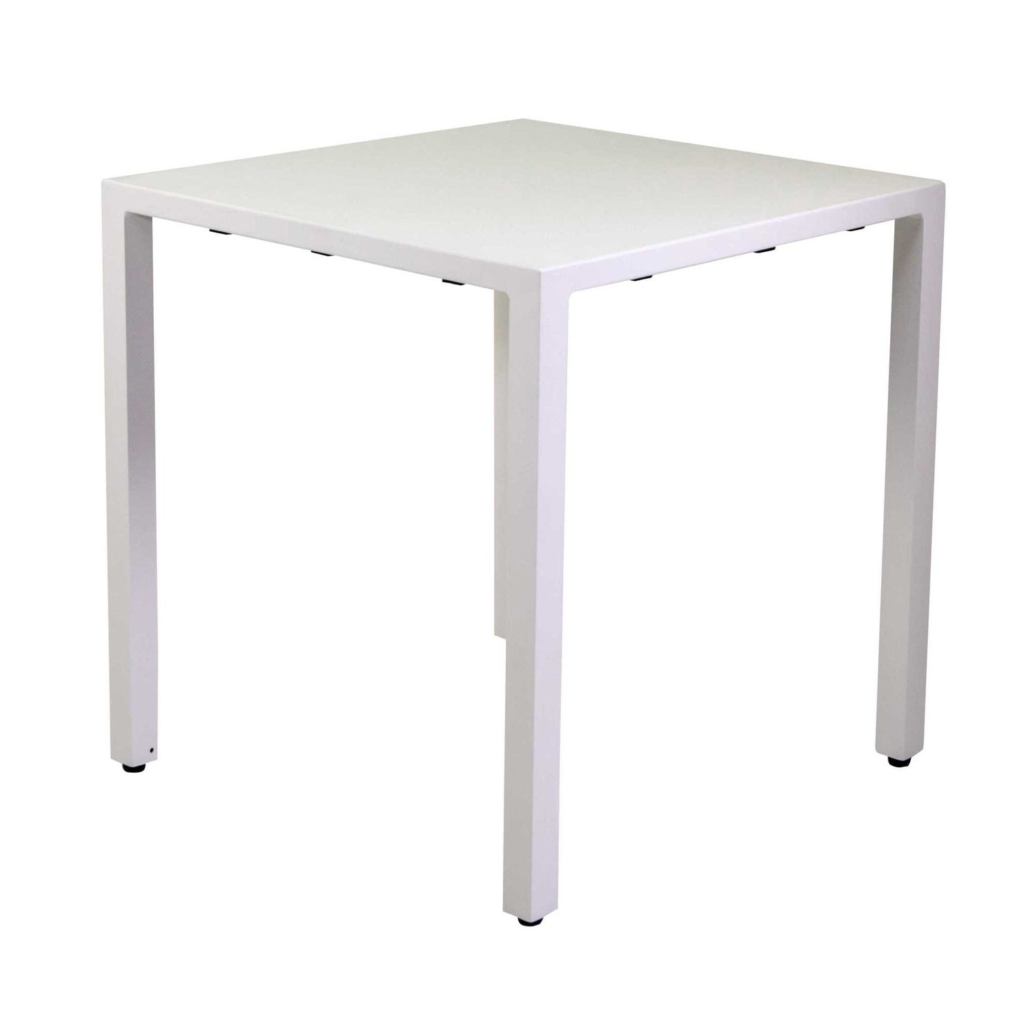 Tavolo alluminio regolabile ALMA bianco quadro