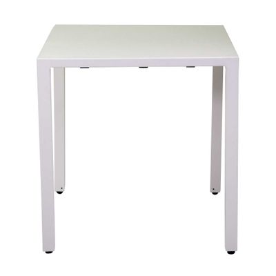 Tavolo alluminio regolabile ALMA bianco quadro