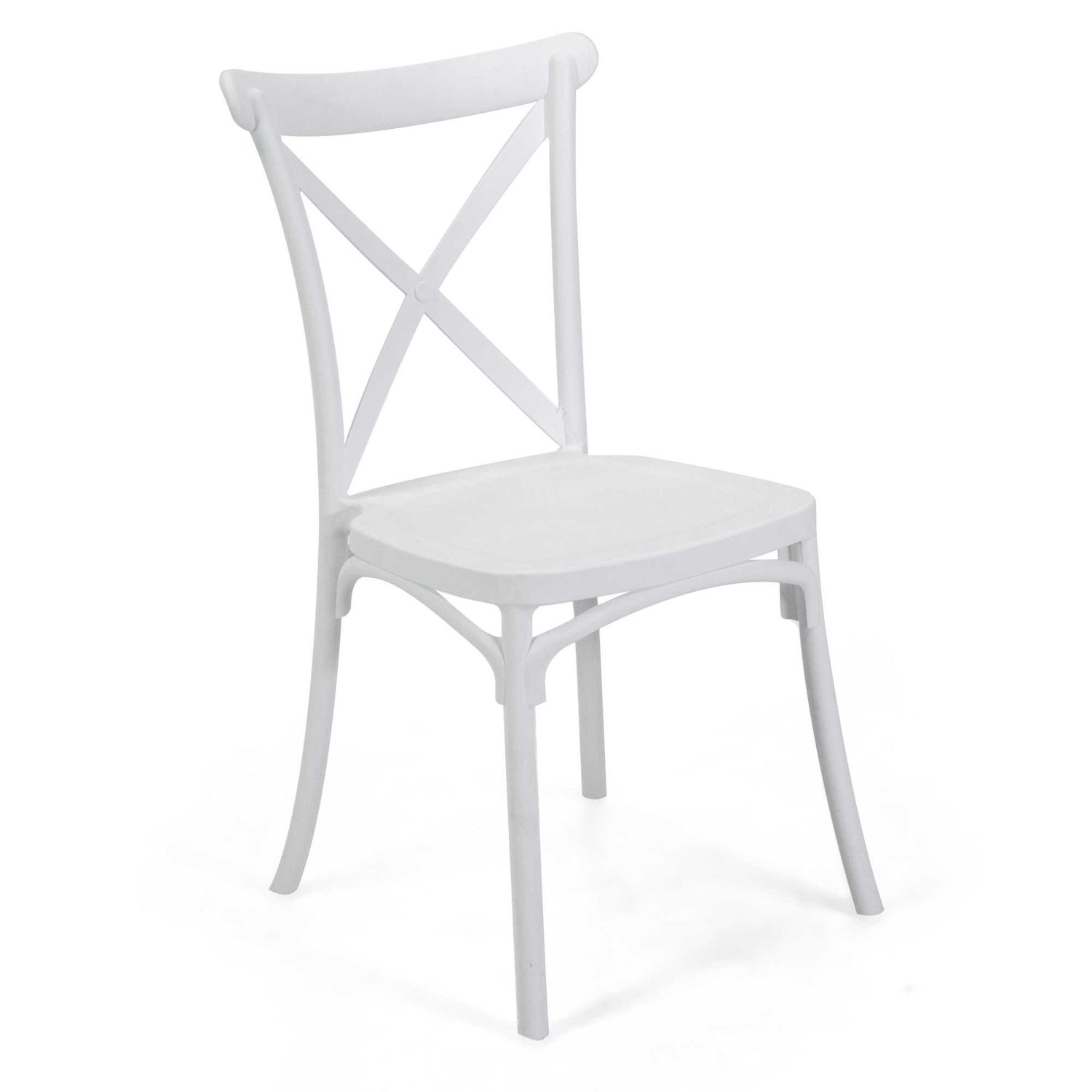 Sedia polipropilene CROSS bianco