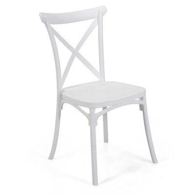 Sedia polipropilene CROSS bianco