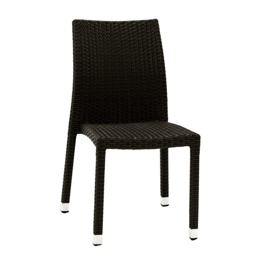 Sedia polyrattan ALDILA noce quadro