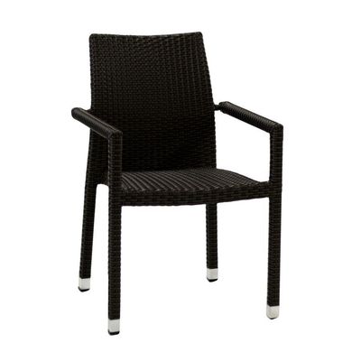 Poltrona ALDILA polyrattan noce quadro