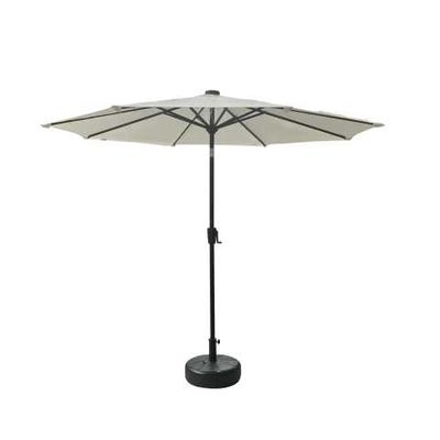 Ombrellone BENJAMIN alluminio palo centrale tondo ø3h2,4m antracite con led (no base)