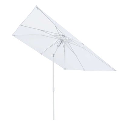 Ombrellone alluminio ARKANSAS bianco palo centrale  2,1x2,1h2,4m (no base)