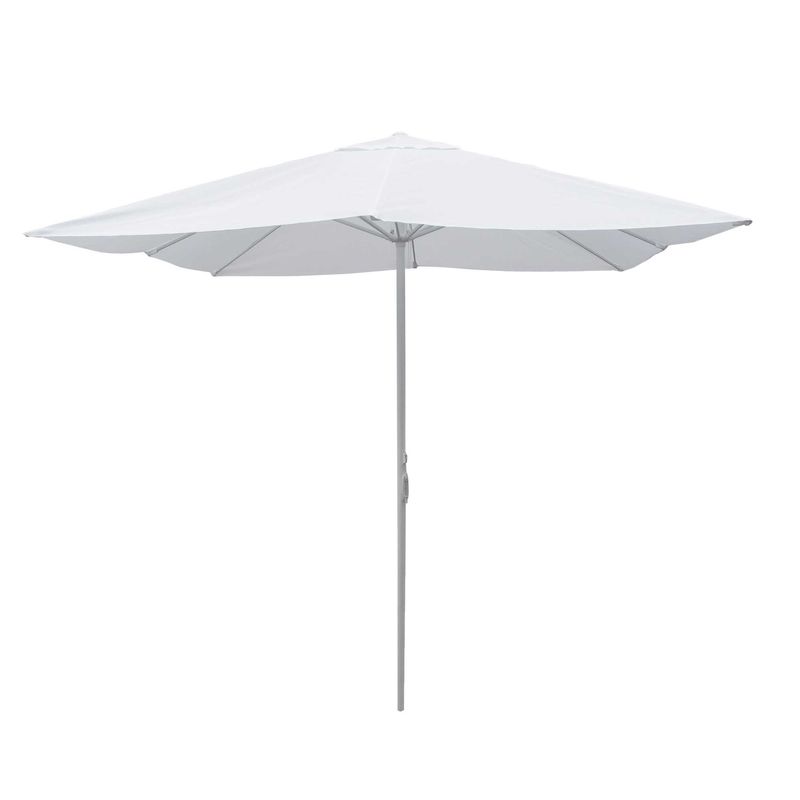 Ombrellone alluminio UTAH bianco palo centrale 3x3h2,80m  (no base)
