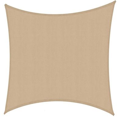 Vela ombreggiante quadrata sabbia Vacchetti 300x300x300 cm, tessuto teso
