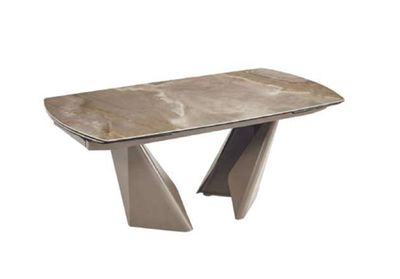 Tavolo allungabile Musa Home Collection VITTORIA in ceramica Onice chocolate, prodotto isolato