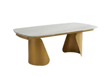 Musa EMPEDOCLE | Tavolo allungabile in ceramica bianco Michelangelo lucido