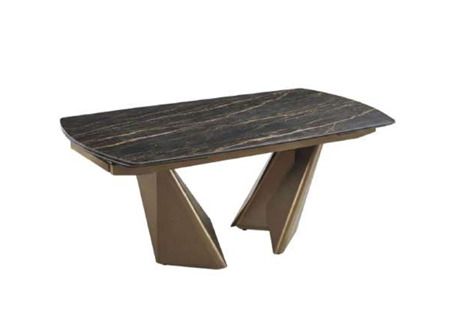 Tavolo allungabile Musa Home Collection VITTORIA in ceramica Black Saloran, vista isolata