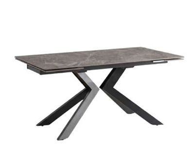 Musa  WILLY | Tavolo allungabile in ceramica effetto pietra sinterizzata  grigio diamond lucido