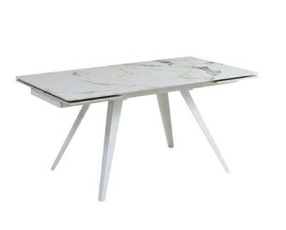Tavolo allungabile Musa Home Collection Musa ROSS isolato con top in ceramica marmo lucido