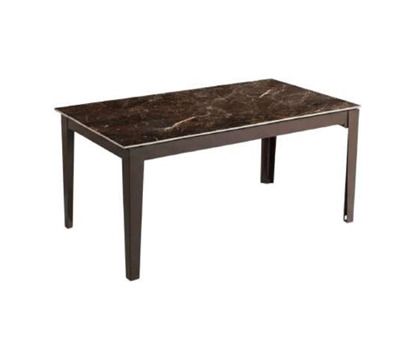 Musa  TITANO | Tavolo allungabile in ceramica Emperador marrone lucido