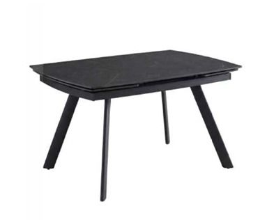 Musa SILVIO | Tavolo allungabile in ceramica Marquina nero opaco